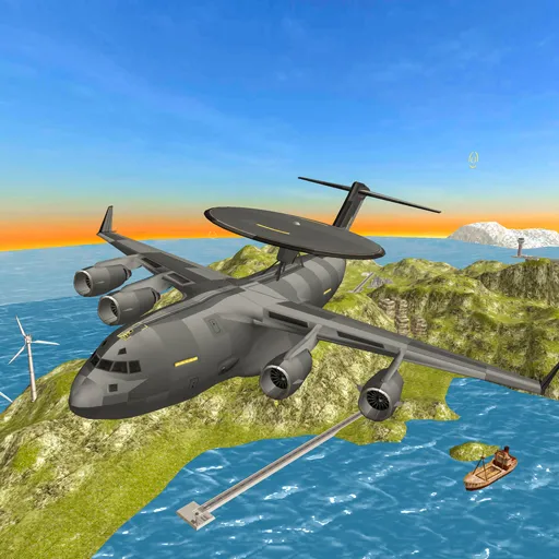 Simulateur de vol d'avion de guerre 3D