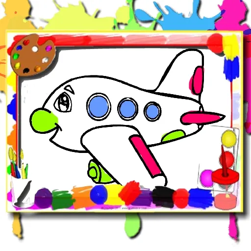 Flugzeug-Malbuch