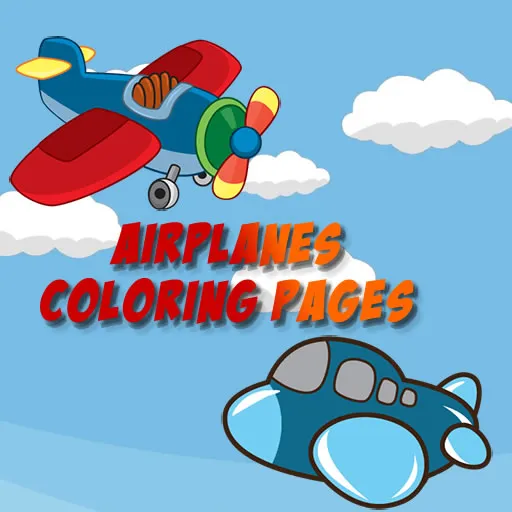 Pages de coloriage d'avions