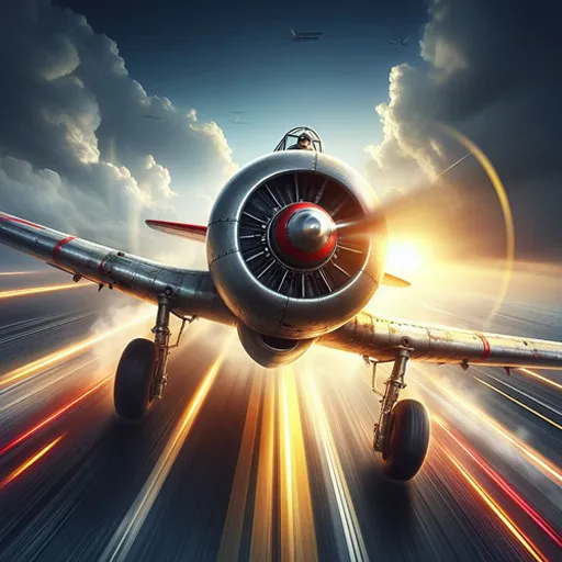 Incroyable course d'avions
