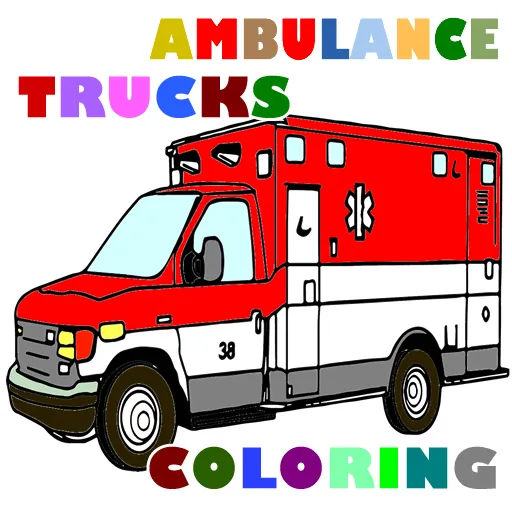 Páginas para colorear de ambulancias