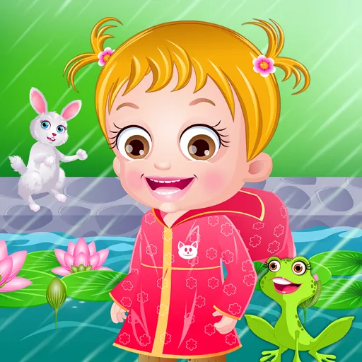 La primera lluvia de Baby Hazel
