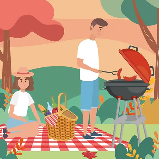 Barbecue Pique-nique Objets Cachés