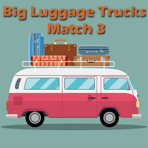 Gros camions à bagages Match 3