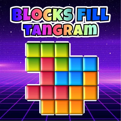 Blöcke füllen Tangram-Puzzle
