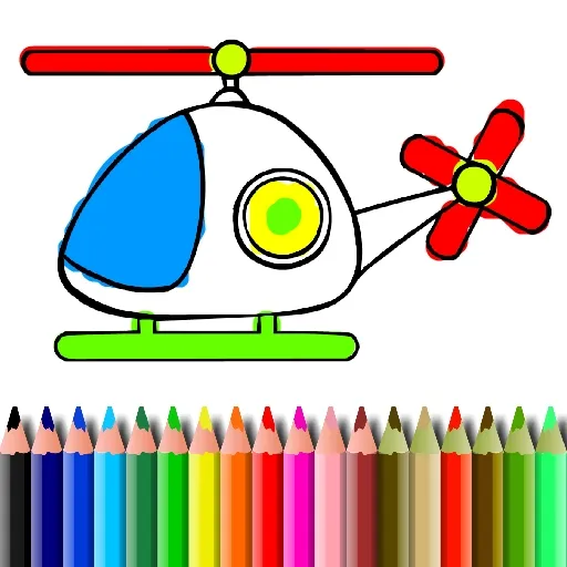BTS-Hubschrauber-Malbuch