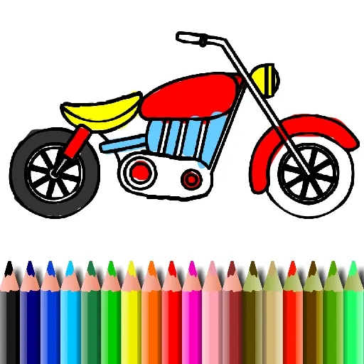 Coloriage de moto BTS