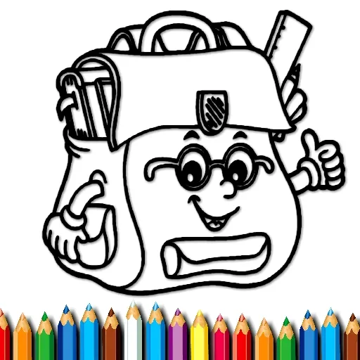 BTS Schulranzen Malbuch