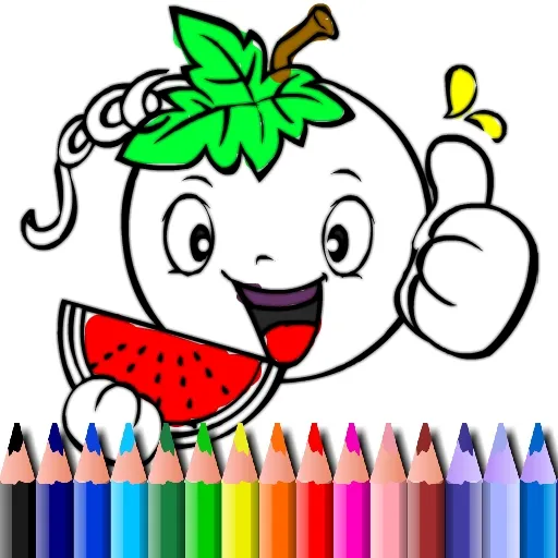 Libro de colorear de verduras de BTS