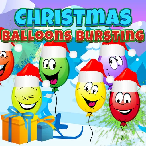 Weihnachtsballons platzen
