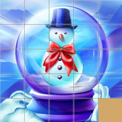 Rompecabezas deslizante de Navidad