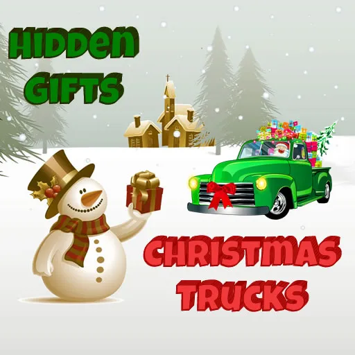 Weihnachts-Trucks versteckte Geschenke