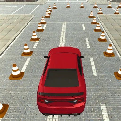 Estacionamiento de coches de ciudad