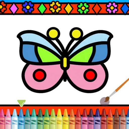 Colorear y decorar mariposas