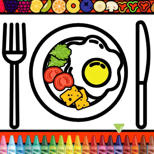 Colorier et décorer une assiette à dîner