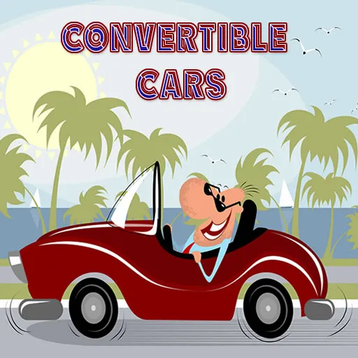 Cabrio-Autos Puzzle