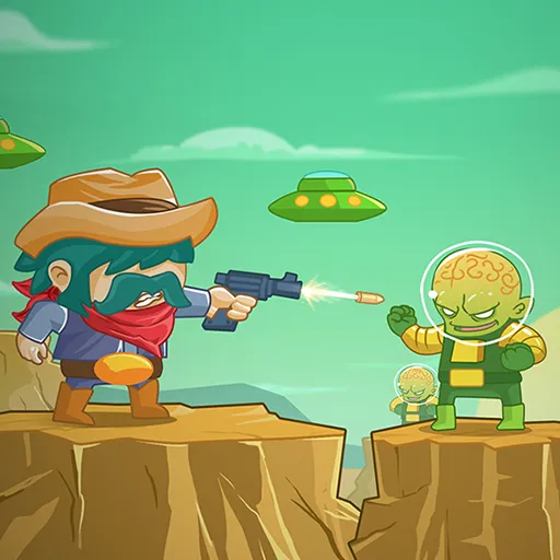 Cowboy vs. Martianen