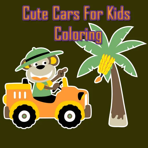Coches Lindos para Niños Colorear