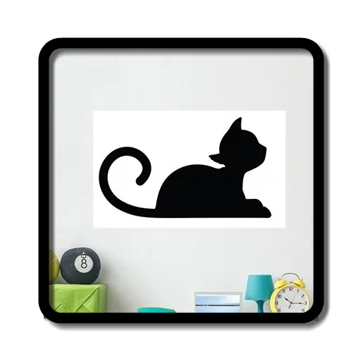 Diferencias de la habitación del gato lindo