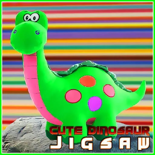 Rompecabezas de dinosaurio lindo
