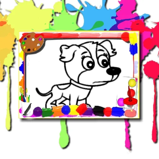 Libro para colorear de perros