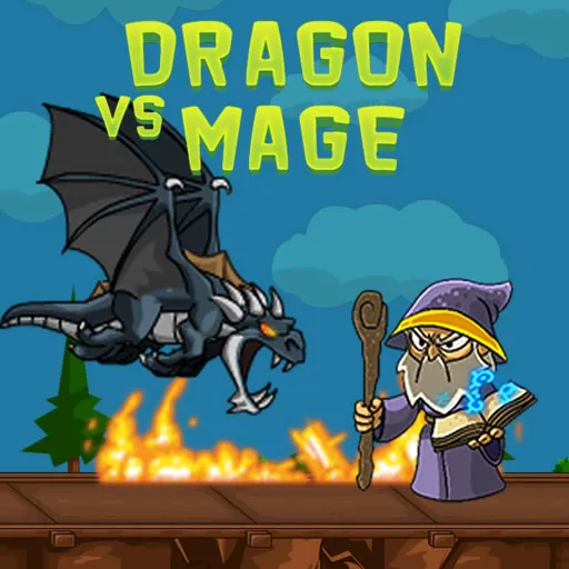 Drache gegen Magier