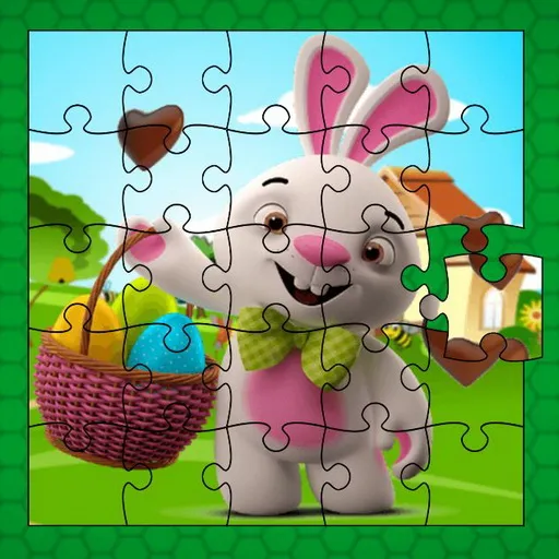 Osterhasen-Eier Puzzle