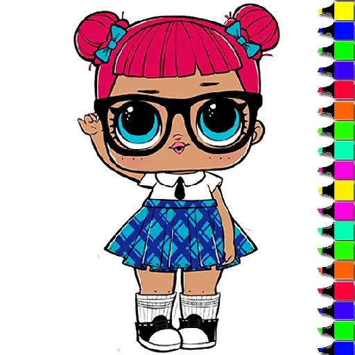 Colorear fácil para niños LOL