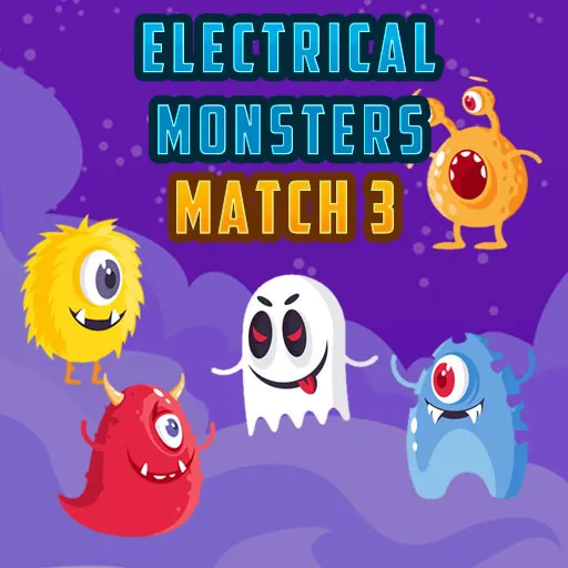 Elektrische Monsters Match 3