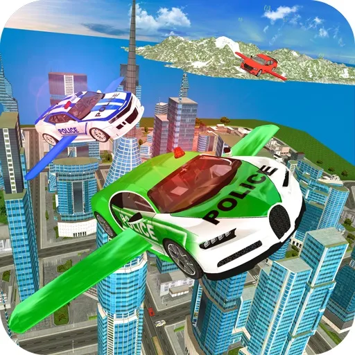 Simulateur de voiture de police volante