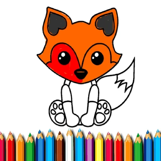 Libro para colorear de zorros