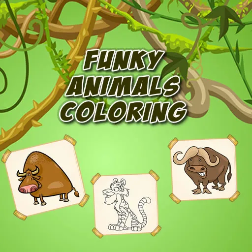 Colorear Animales Funky
