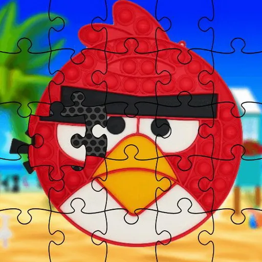 Divertidos pájaros Pop It Puzzle