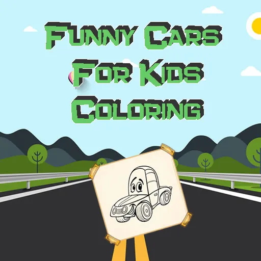 Coches Divertidos Para Niños Para Colorear