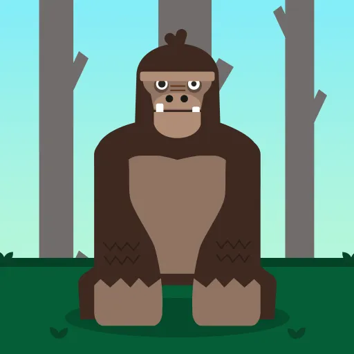 Mürrischer Gorilla