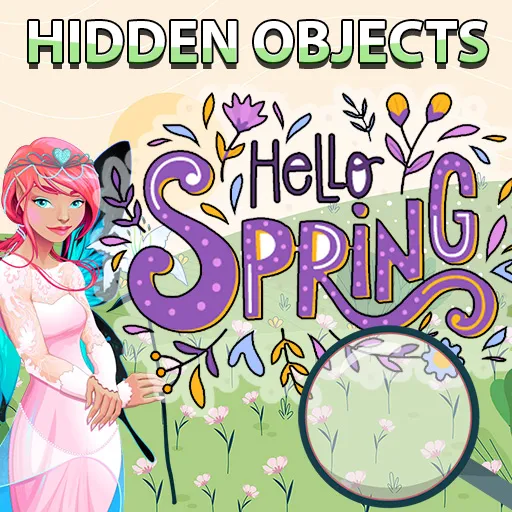 Versteckte Objekte Hallo Frühling