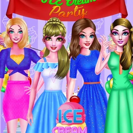 Eiscremegeburtstagsparty