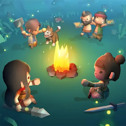 Idle Island Construire et survivre
