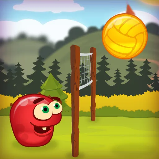 Fröhliches Volleyball