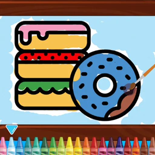 Kinder Malbuch Bäckerei