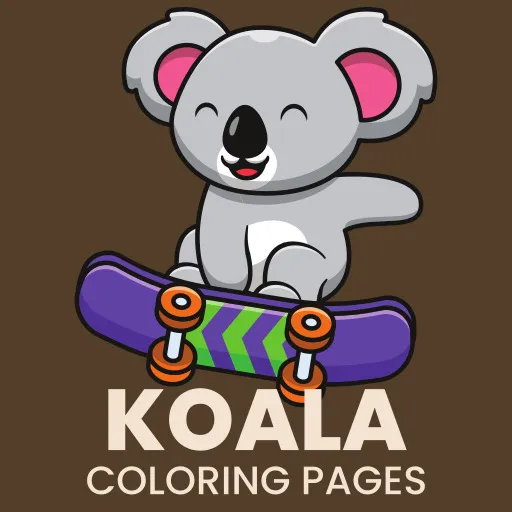 Páginas para Colorear de Koala