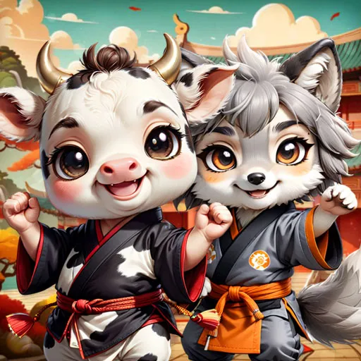 Petit Animaux Kung-Fu