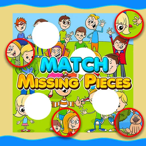 Jeu éducatif pour enfants Match des pièces manquantes