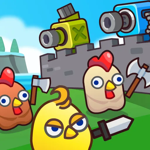Merge Cannon: Defensa de Pollos