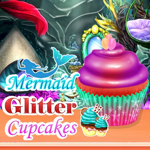 Zeemeermin Glitter Cupcakes