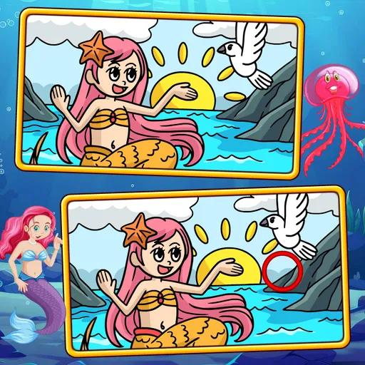 Sirenas Encuentra las Diferencias