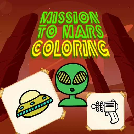 Misión a Marte para Colorear