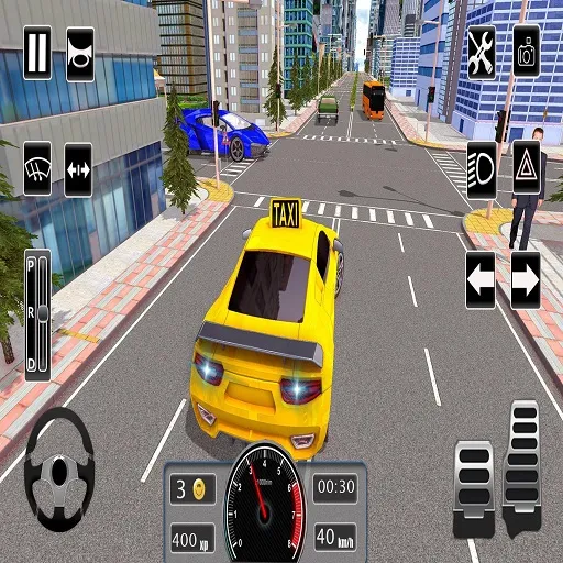 Simulador de taxi de ciudad moderna