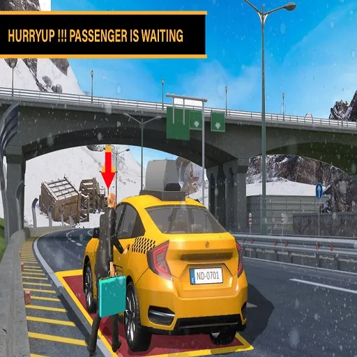Simulador de servicio de taxi de la ciudad moderna