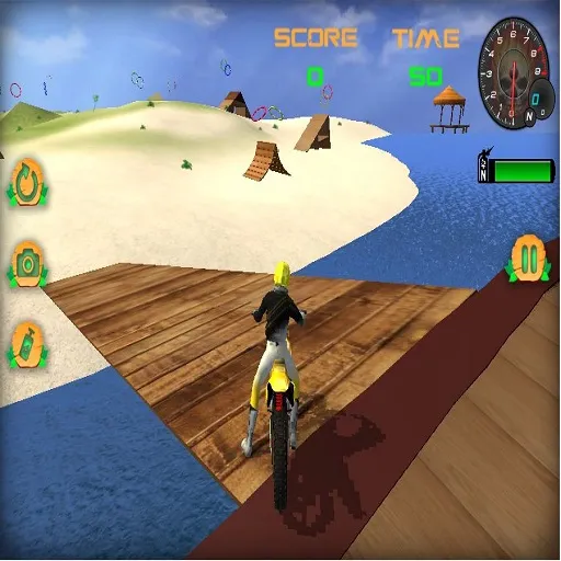 Moto Beach Jumping Simulator Spiel
